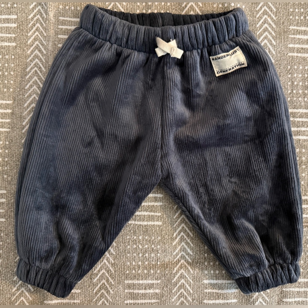 Zara Navy Corduroy Kids Jogger Pants